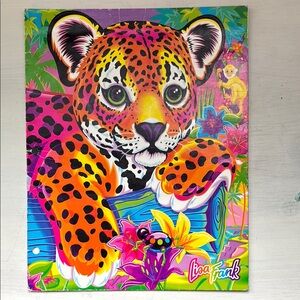 Lisa Frank Vintage Hunter the Leopard Folder
